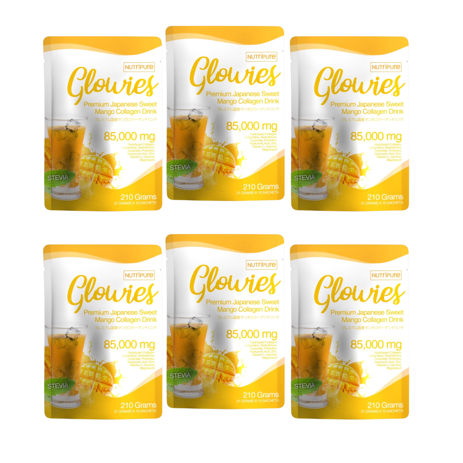6 Glowies pouches